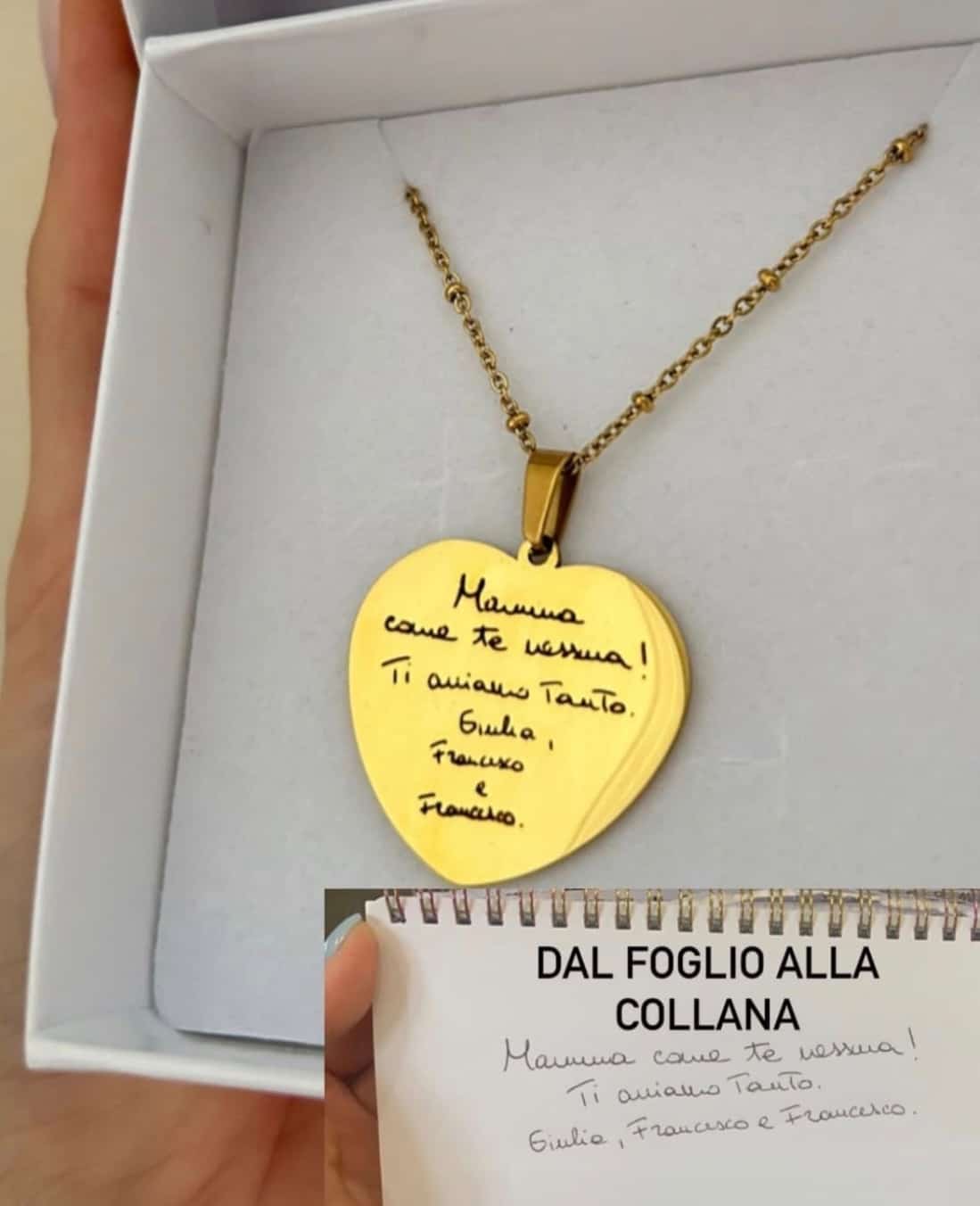 Collana con Ciondolo Calligrafia