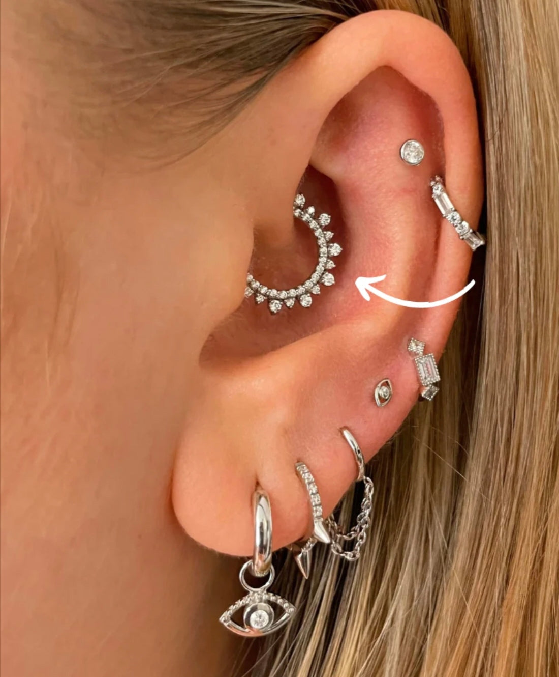 Orecchini Daith Argento