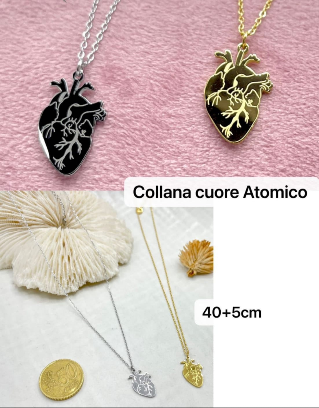 Cuore Anatomico Acciaio