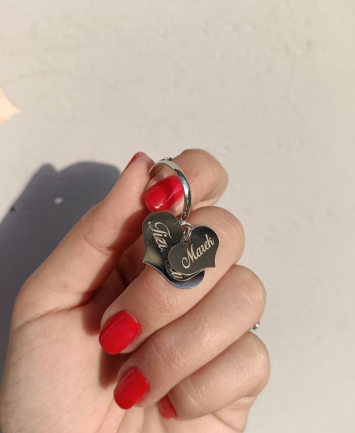 Anello Cuori Pendenti